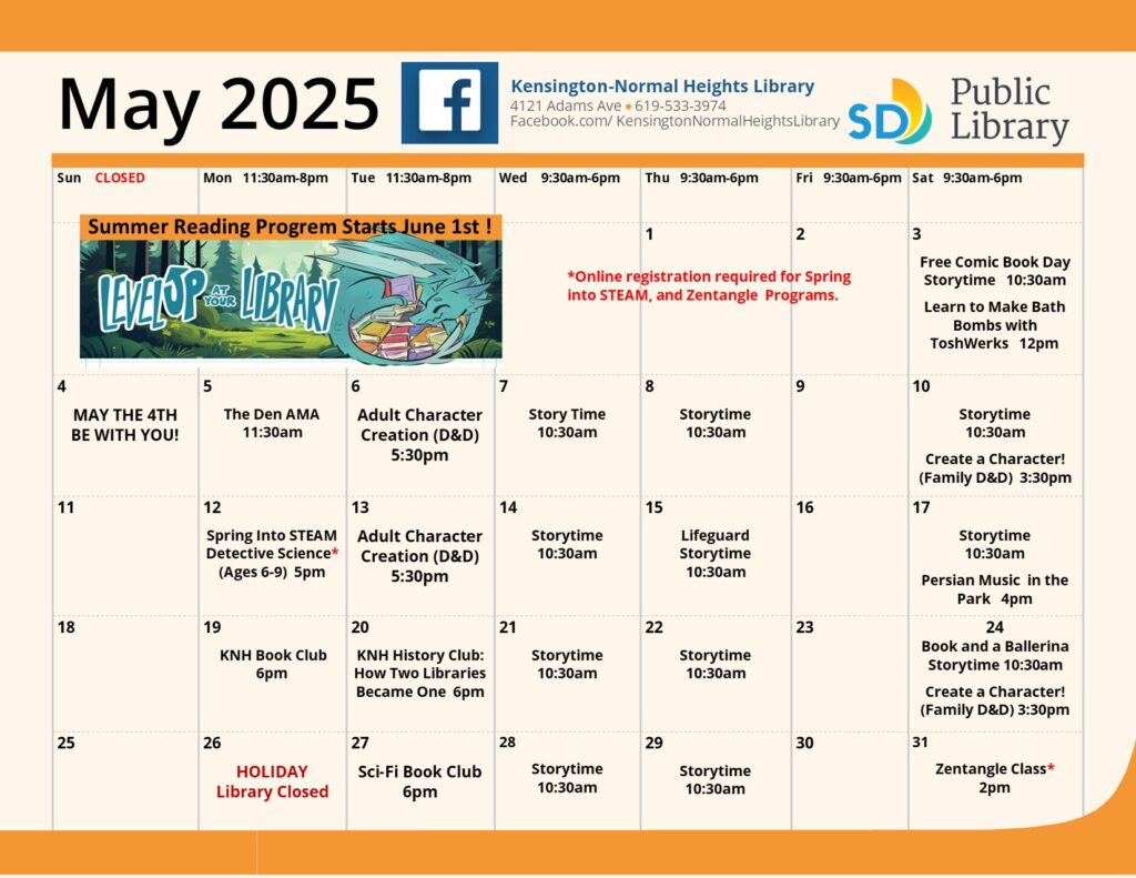 Calendar May 25