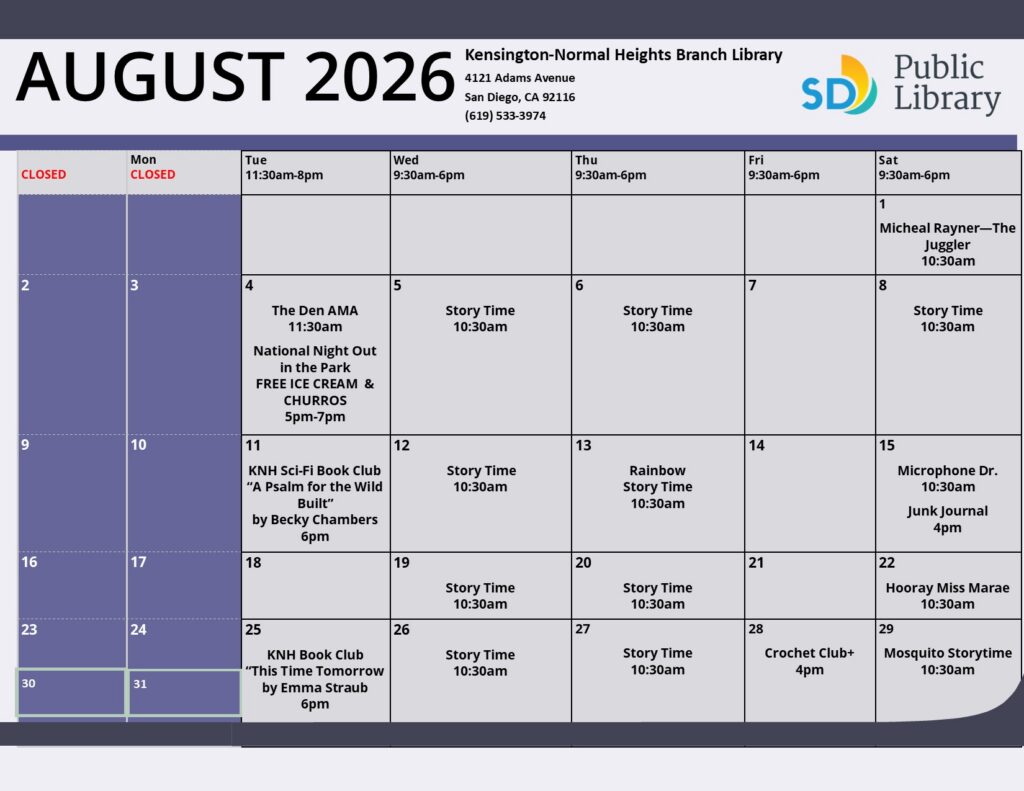 Calendar Aug 26